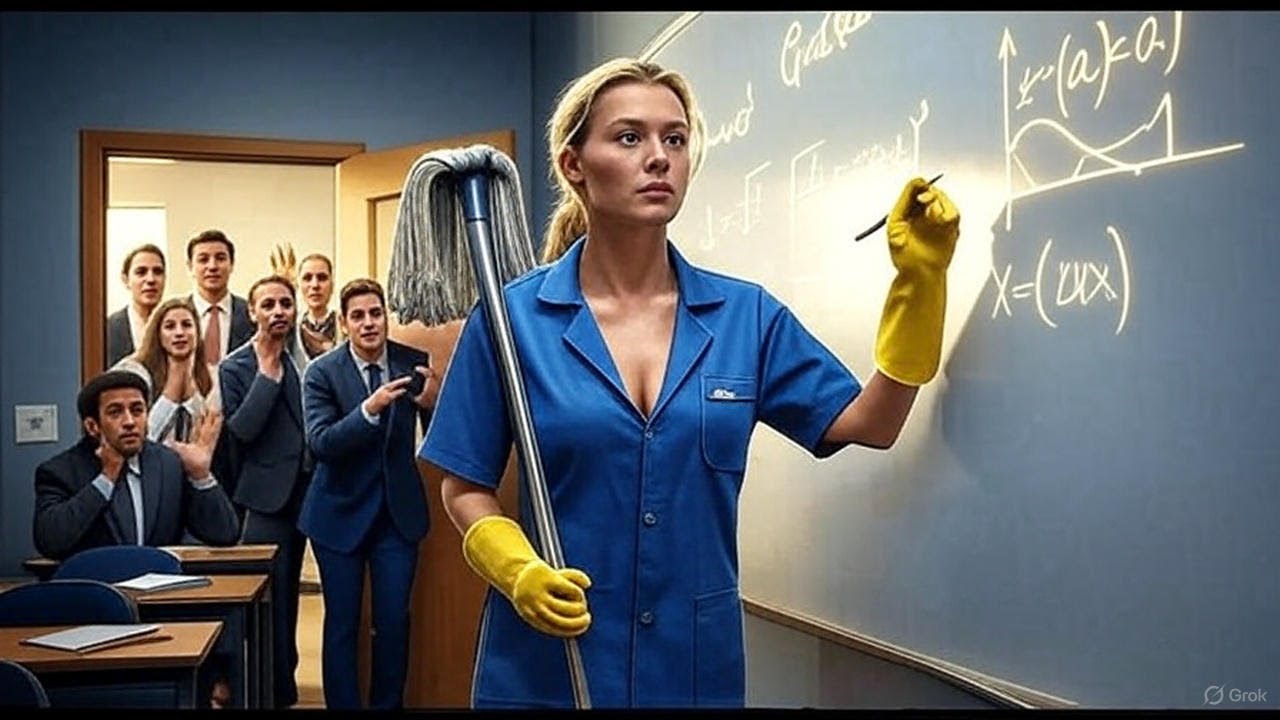 Putzfrau löst „unmögliches“ Matheproblem in Minuten – ihre Reaktion sprach Bände!