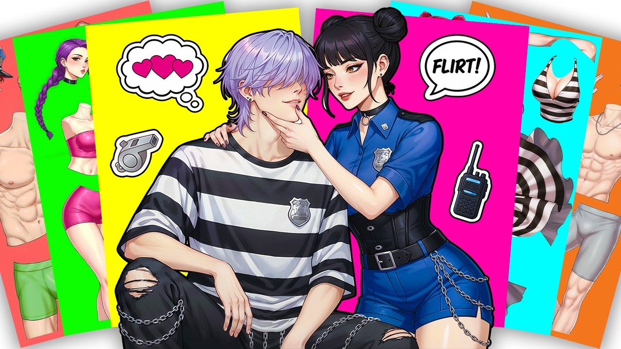 💘paper diy💘 Who's in charge now?😉 HUNTRIX ZOEY x SAJA BOYS MYSTERY | KPOP DEMON HUNTERS Sticker Book