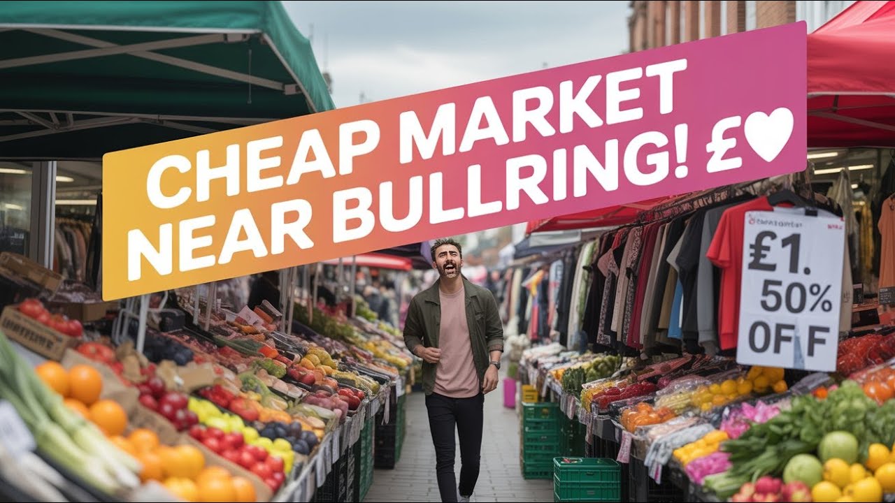 Asian Market Near Birmingham Bullring 🛍️ | Cheap Fruits, Veg & Clothes in the City!🍎