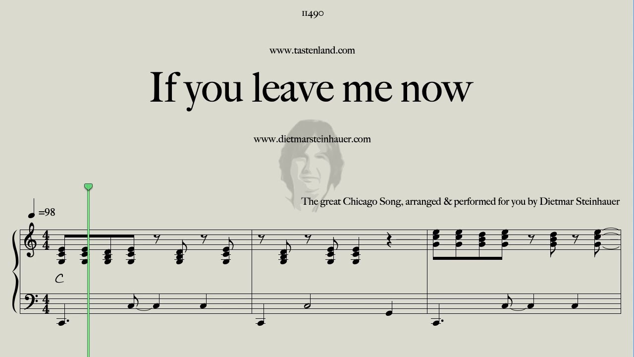 If you leave me now  -  Easy Piano  -  Peter Cetera  -  Chicago X