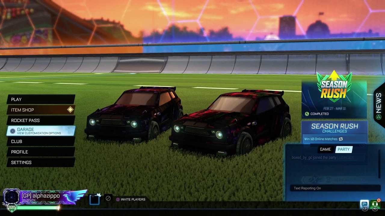 Semi pro freestyler trys to get cham in Rocket league live