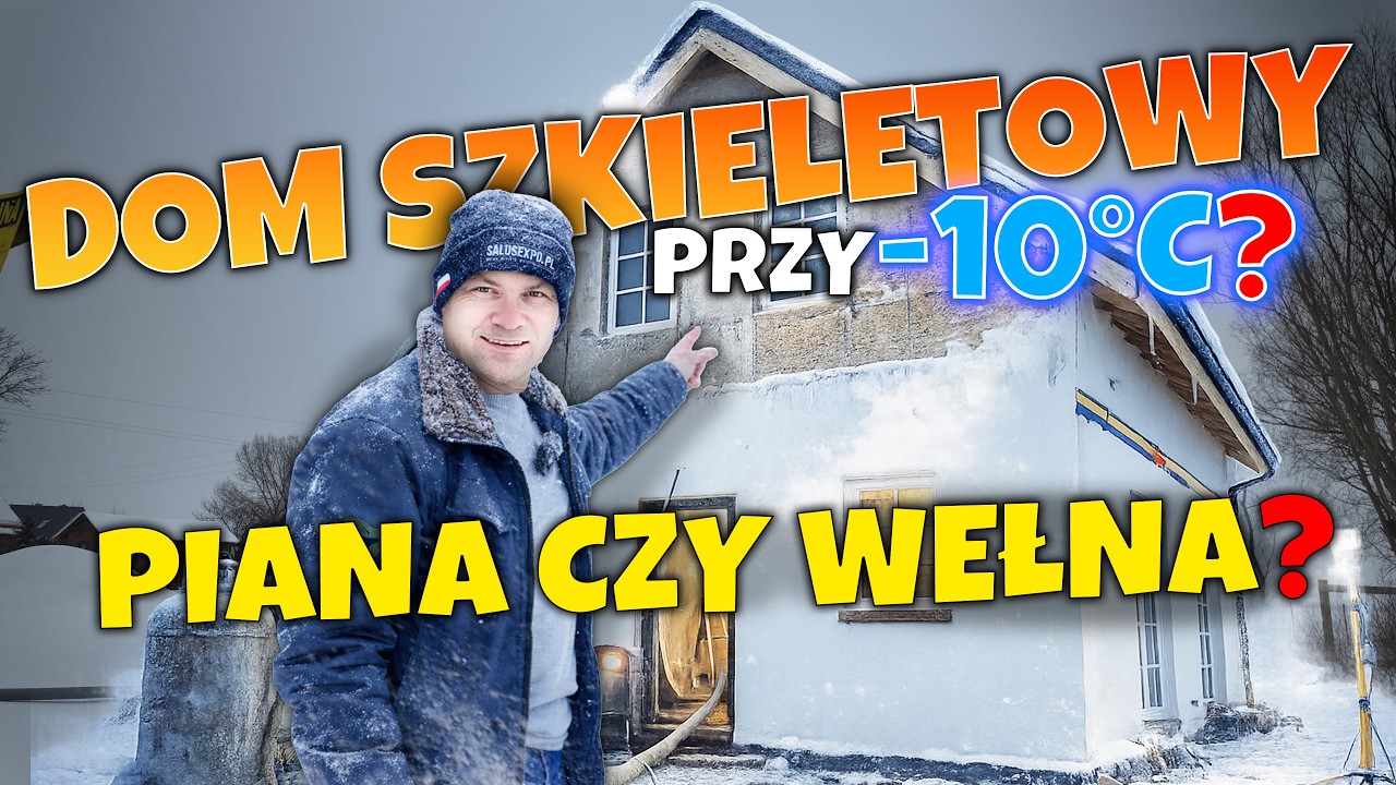 🔥DOM SZKIELETOWY PRZY -10°C ❄️ CZY TO MA PRAWO DZIAŁAĆ? PIANA PUR