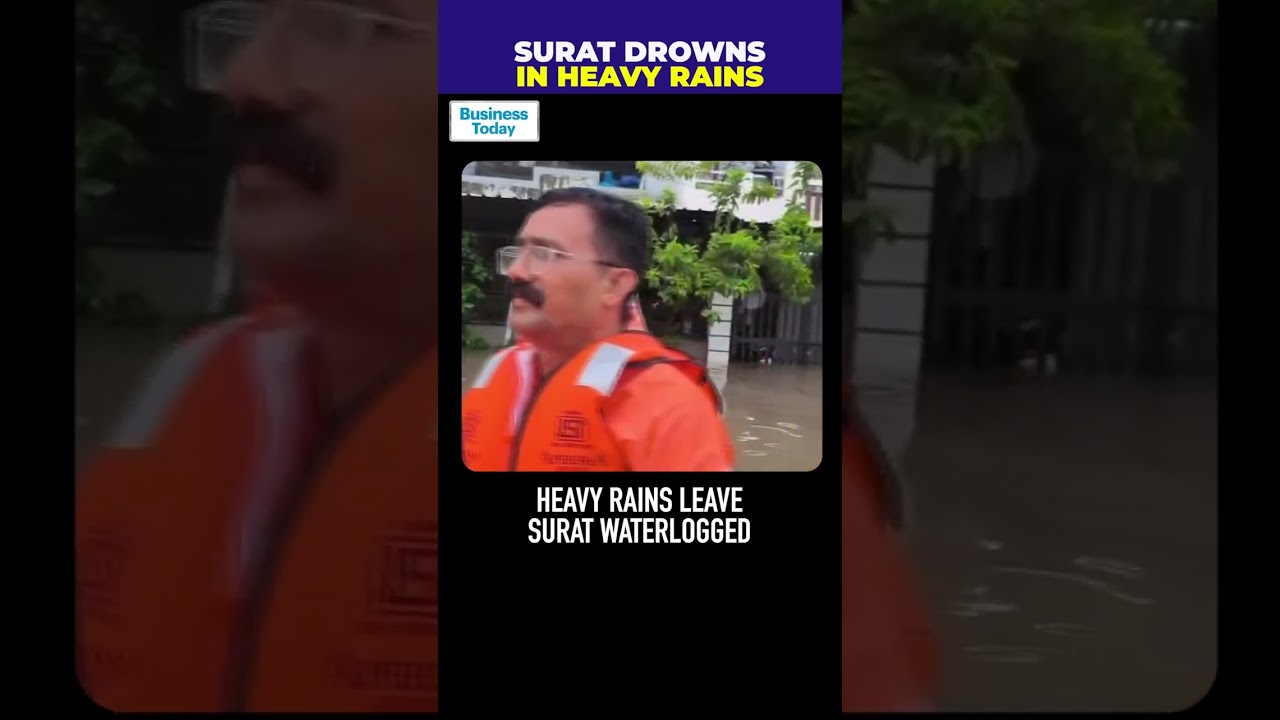 Surat Floods: Heavy Monsoon Rains Swamp City, NDRF Launches Massive Rescue Operations