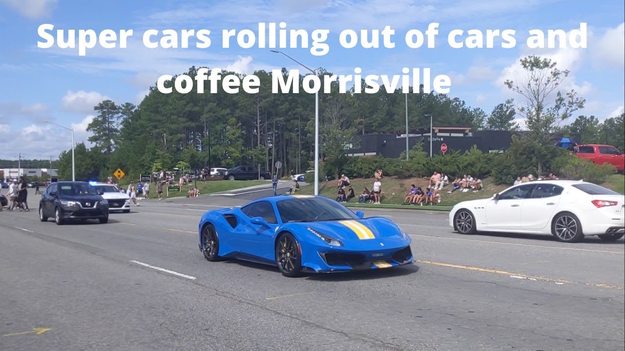 super cars rolling out of cars and coffee Morrisville (August 2022)