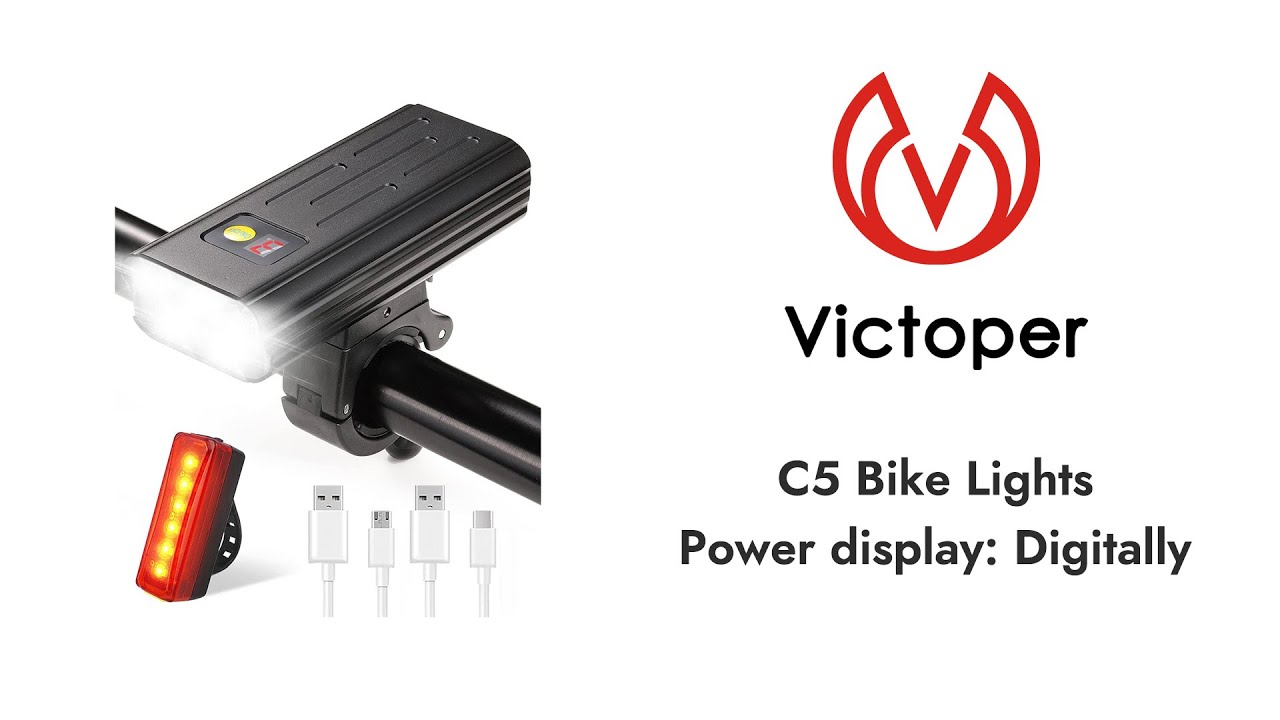 Victoper C5 Bike Light with Power Display