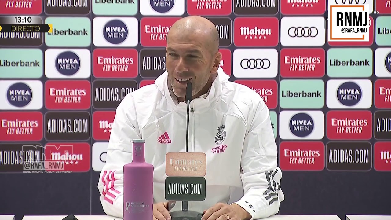 Rueda de prensa de ZIDANE previa Barcelona - Real Madrid (24/10/2020)
