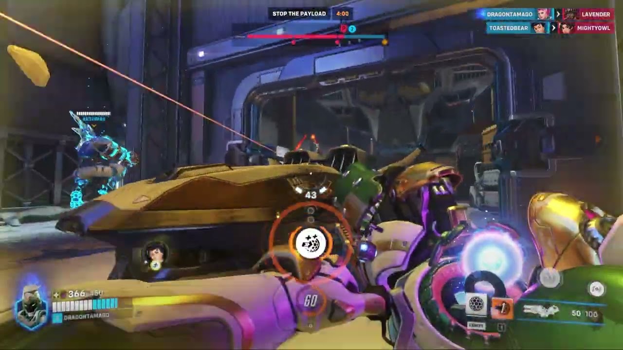 Overwatch2: Zarya gameplay Watchpoint Gibraltar (no commentary)