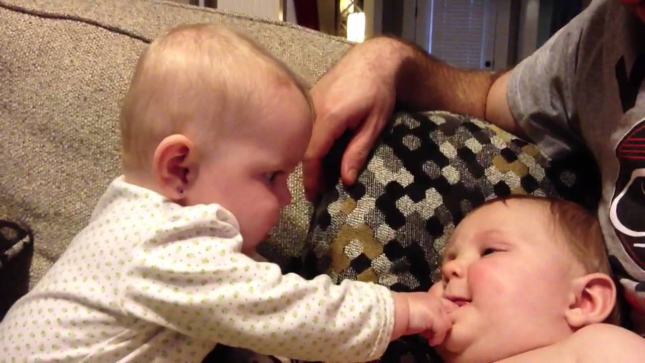 6 Month Old Twins Playing