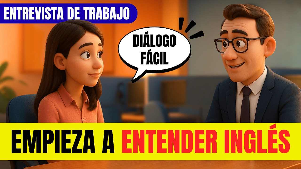 Escucha este Dialogo y empieza a entender el inglés fácil y rápido 🚀| Entrevista de Trabajo (A1-A2)