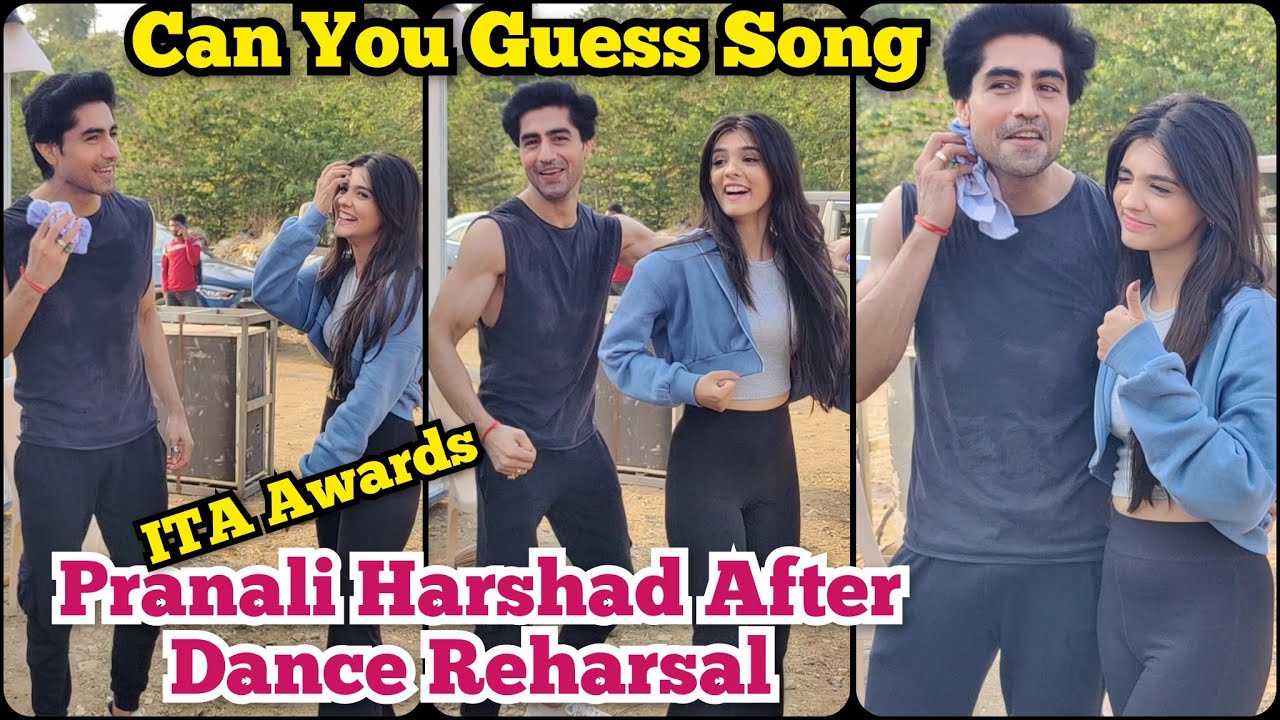 Harshad Chopda With Pranali Rathod Cute Moments After Dance Reharsal of ITA Awards | Harshali Abhira