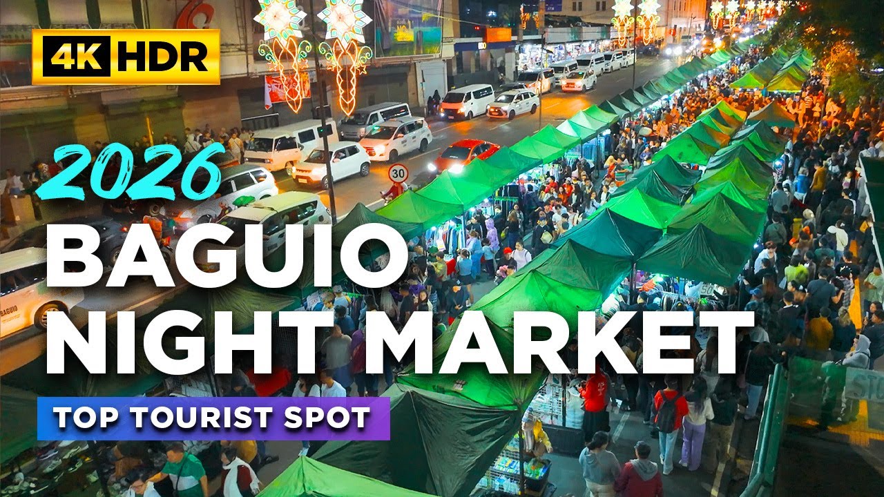 Heavy Crowds at BAGUIO NIGHT MARKET 2026 | Must-Visit Tourist Spot in Baguio City Philippines