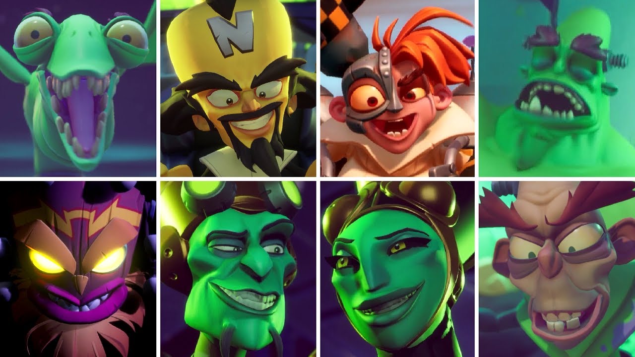 Crash Bandicoot 4: It's About Time - All Bosses (N. Verted Mode)