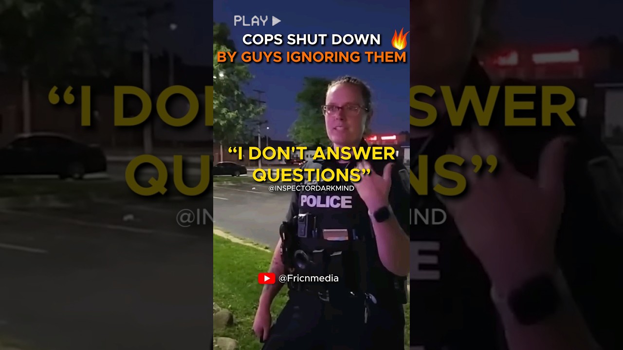 Next-Level 'I Don't Answer Questions'-Approach Leaves Cops Lost for Words and Stunned