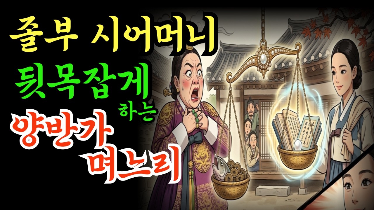 졸부 시어머니 뒷목잡게 하는 양반가 며느리