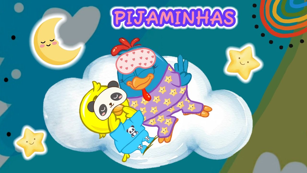 Pijaminhas da turma da Galinha Pintadinha | Máscaras de dormir