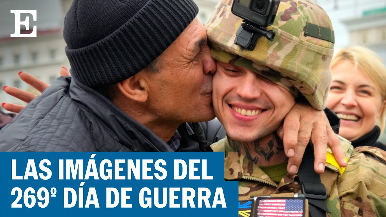 El reencuentro de un padre y su hijo en la ciudad recuperada de Jersón | EL PAÍS