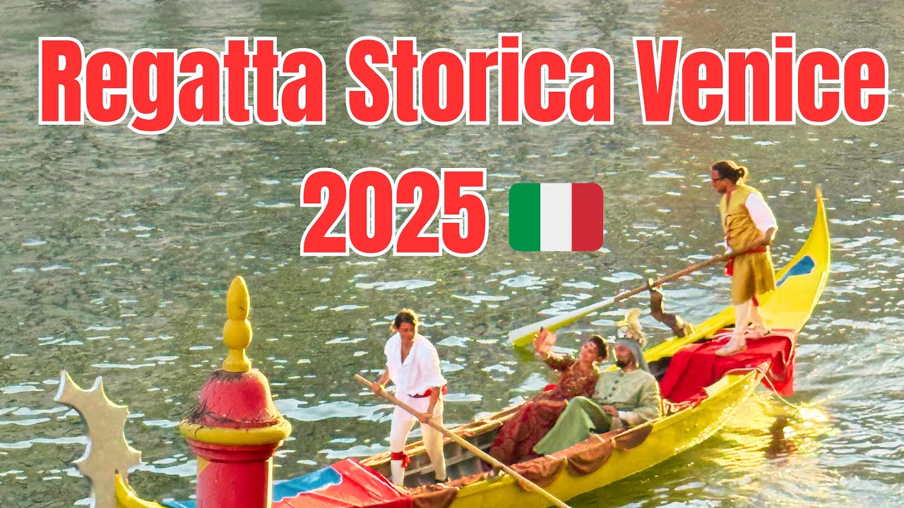 Strolling Venice is LIVE: Regata Storica Venice 2025  | Historic Boat Parade on the Grand Canal 🇮🇹
