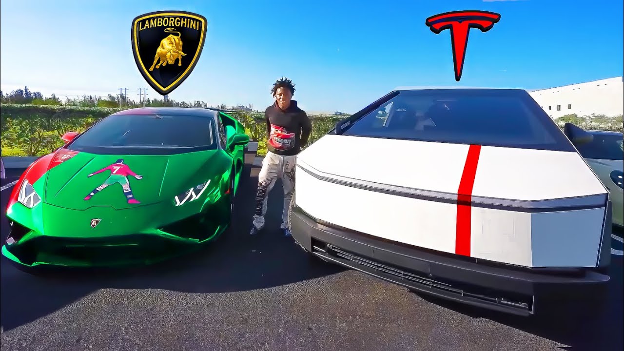 ISHOWSPEED LAMBORGHINI vs. CYBERTRUCK RACE