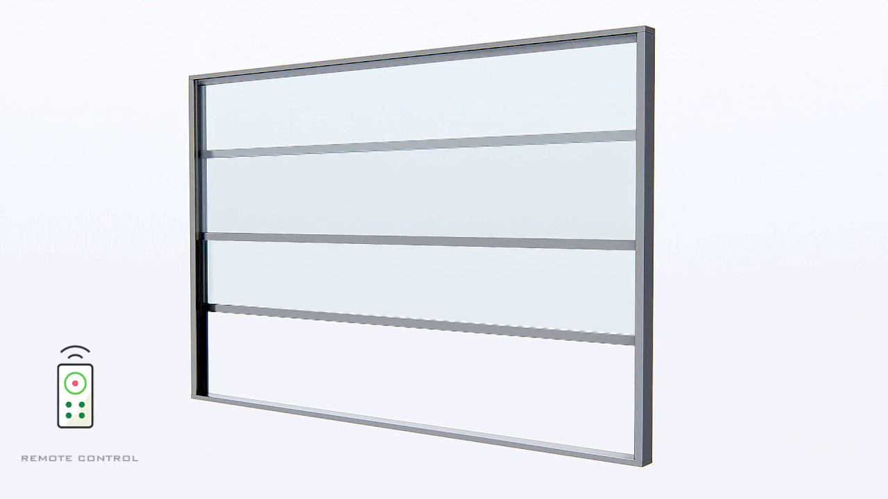 Guillotine Door - 2 Panel Vertically Sliding Automated Sash Glass System