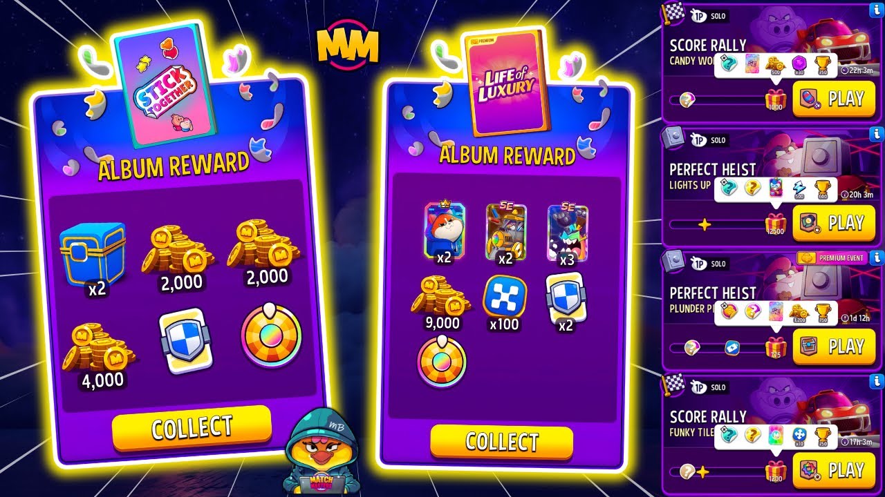x2 STICKER ALBUM GIFTS 🔥 x4 Solo: Funky Tiles, Candy World, Lights Up, Plunder Pirates