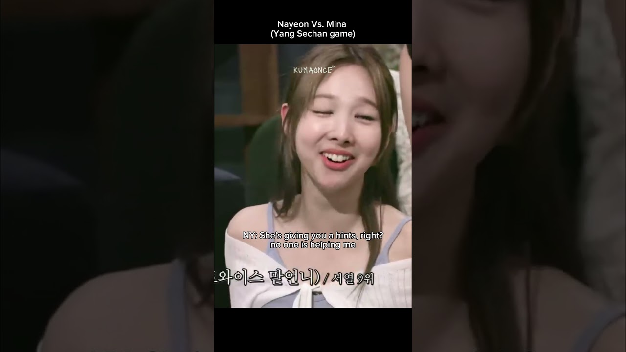 Mina and Nayeon both guessed the answer correctly at the same time #minayeon