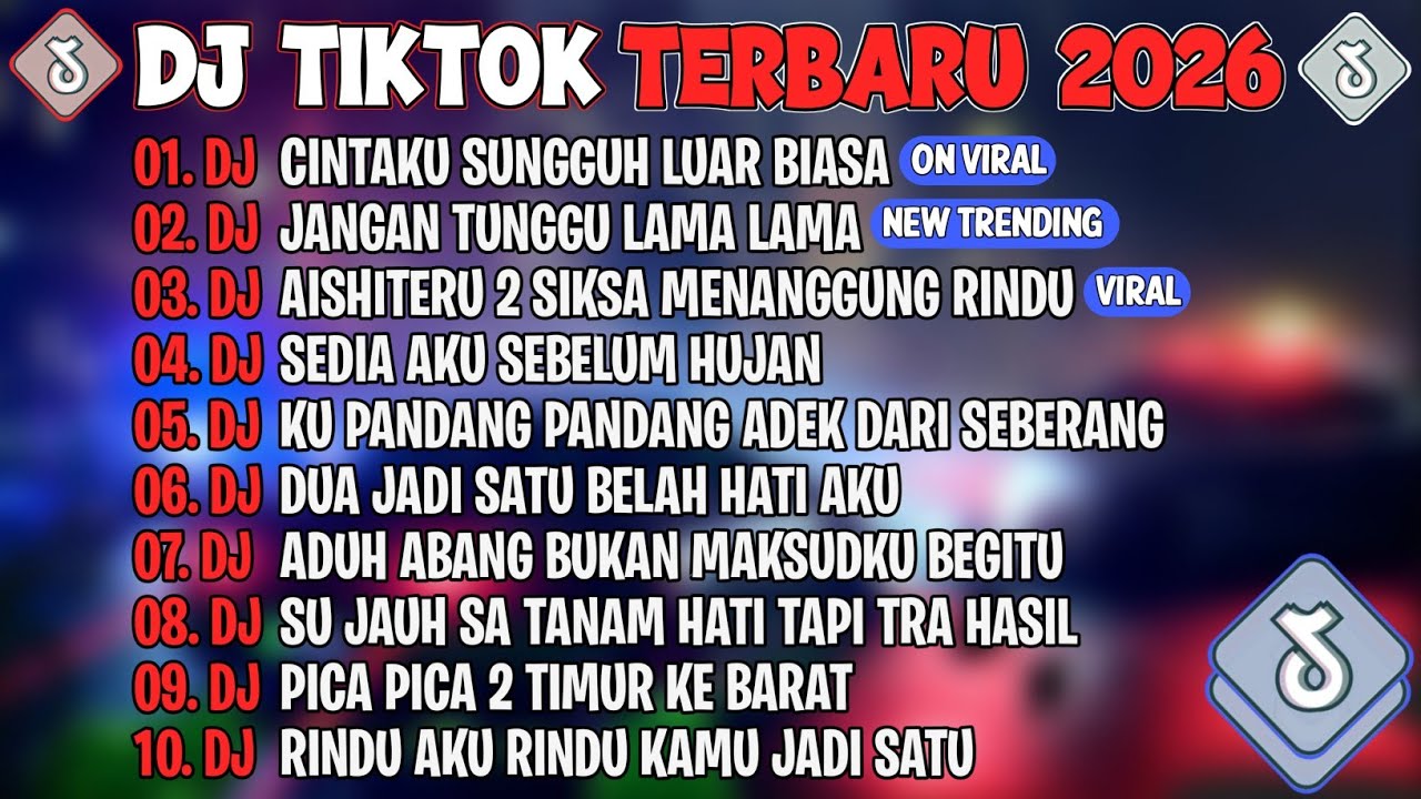 DJ TIKTOK TERBARU 2026🎵DJ KU PANDANG ADEK DARI SEBERANG🎵DJ CINTAKU SUNGGUH LUAR BIASA🎵FULL ALBUM