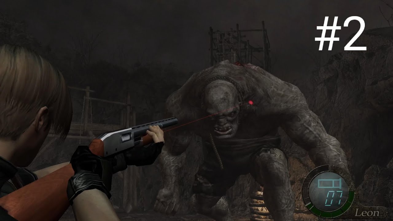 تختيم لعبه ـ RESIDENT EVIL 4 [ صعوبه professional ] الحلقه #2 مواجهة وحش بحيره+ مواجهة عملاق  