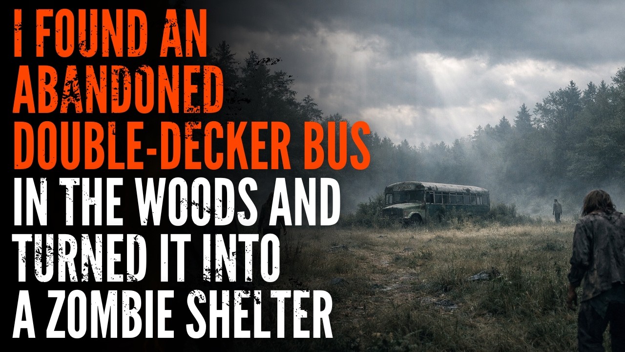 I Found an Abandoned Double-Decker Bus in the Woods and Turned It Into a Zombie Shelter