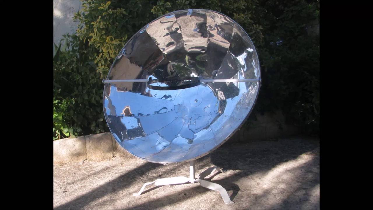 CONSTRUCTION PARABOLE SOLAIRE DE CUISSON 800mm Parabolic Solar Cooking