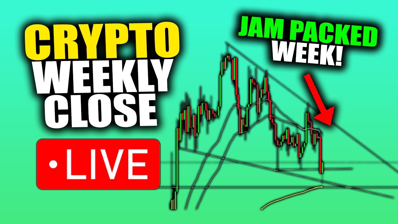 BITCOIN WEEKLY CLOSE LIVE - Jam Packed Week Ahead