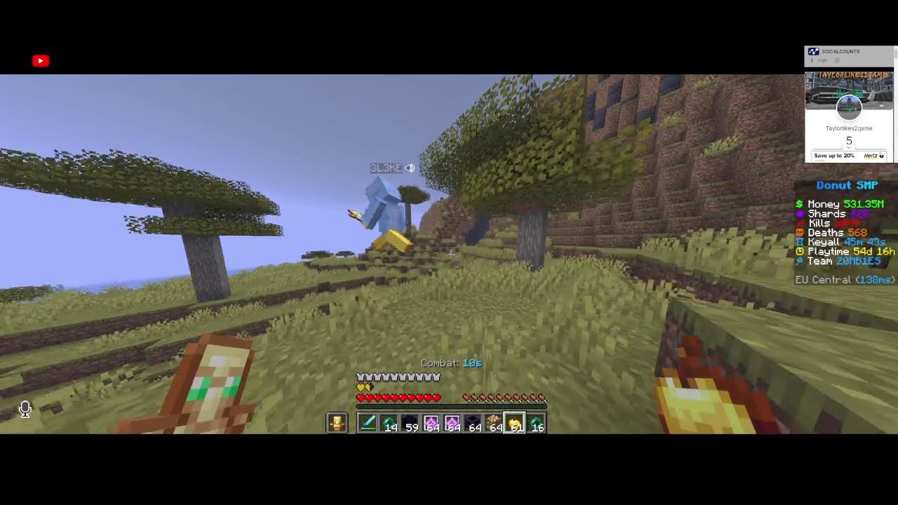 Rating bases on the DonutSMP 5 mill per base
