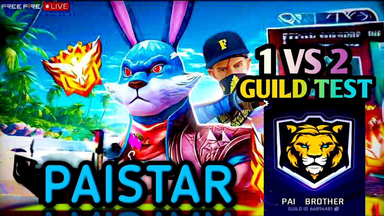 PAISTAR 🔴 LIVE GUILD TEST 1VS2 ✅ #NONSTOPGAMING #2BGAMER #ajjubhai94 #freefir#paistar