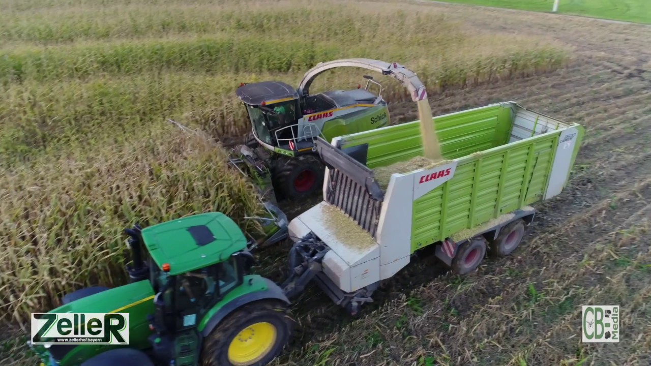 Zellerhof I Maisernte 2017 I John Deere I CLAAS I LU-Schick