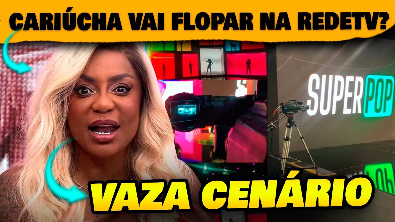 🚨Cariúcha vai flopar na RedeTV? Vaza novo cenário do SUPER POP e não agrada