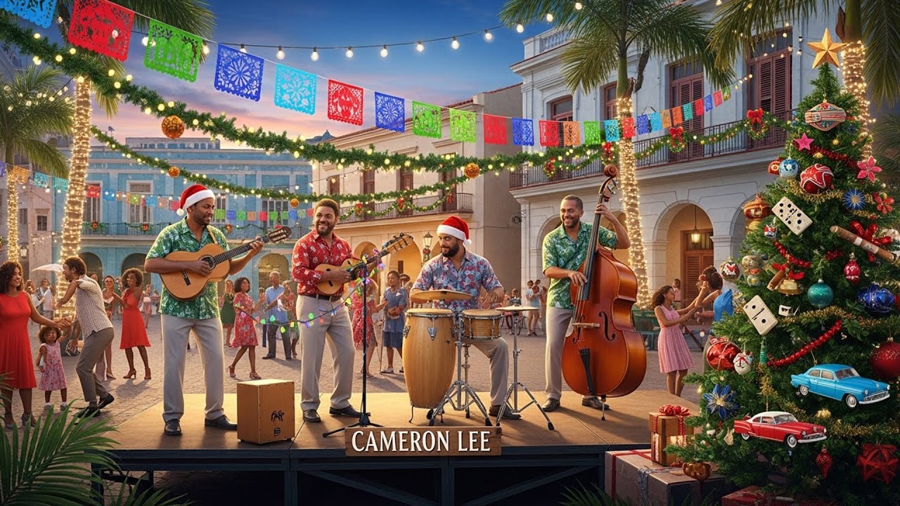 Cuban Christmas Mix: Son Cubano, Cha Cha & Latin Jazz | Havana Holiday Plaza | Cameron Lee