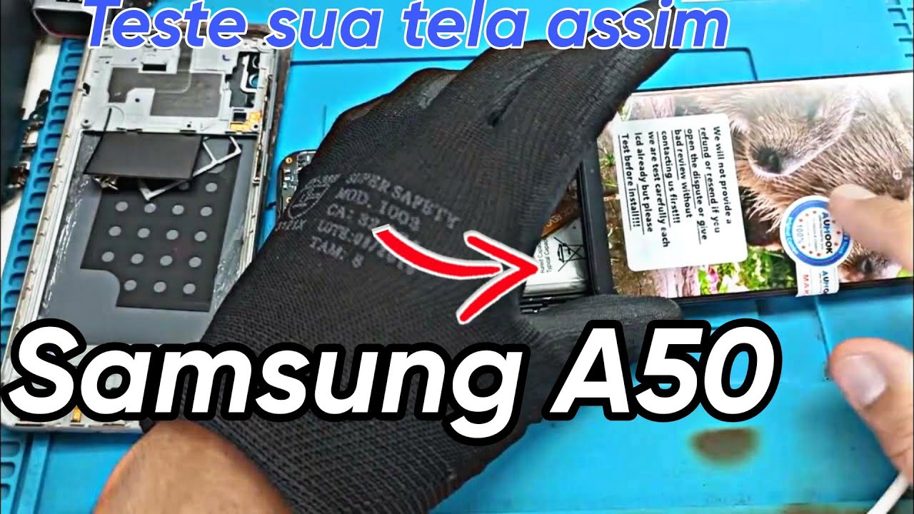 Замена экрана Samsung A50 вместе с рамкой.
