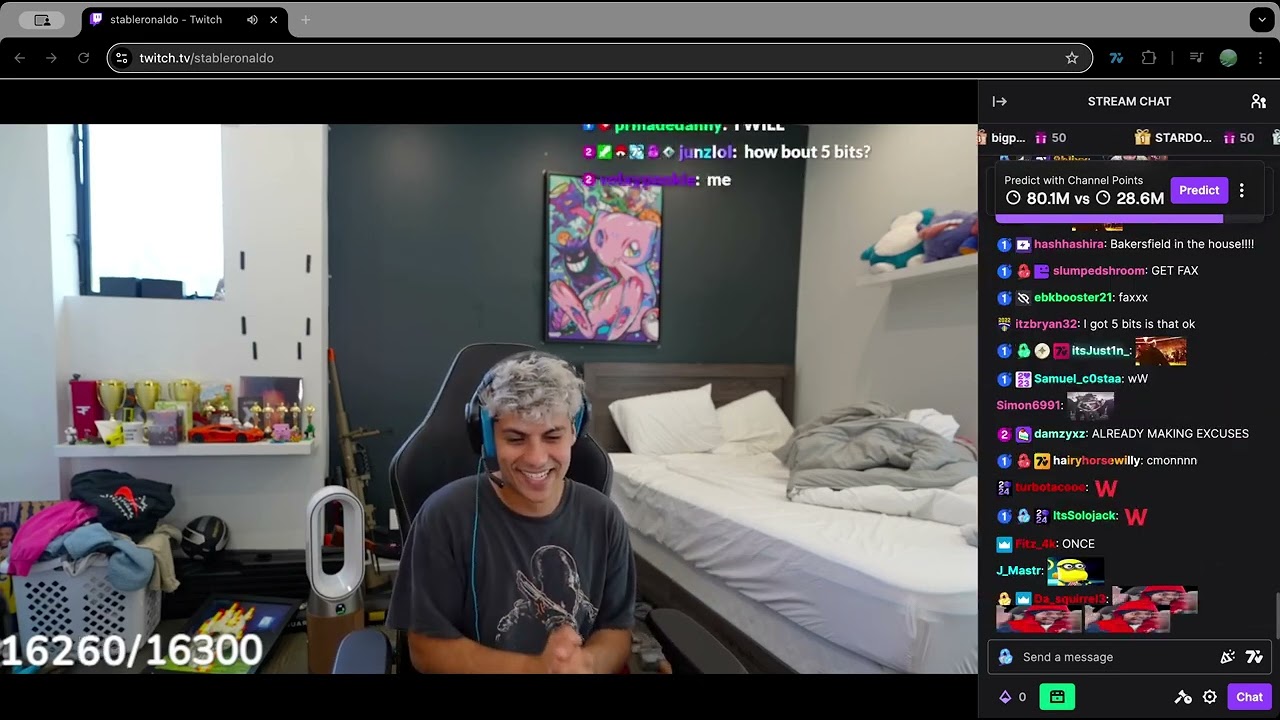 [2025-05-14] ⛏️ $25,000 PETERBOT vs STABLE RONALDO FORNITE 1v1 WAGER ⛏️