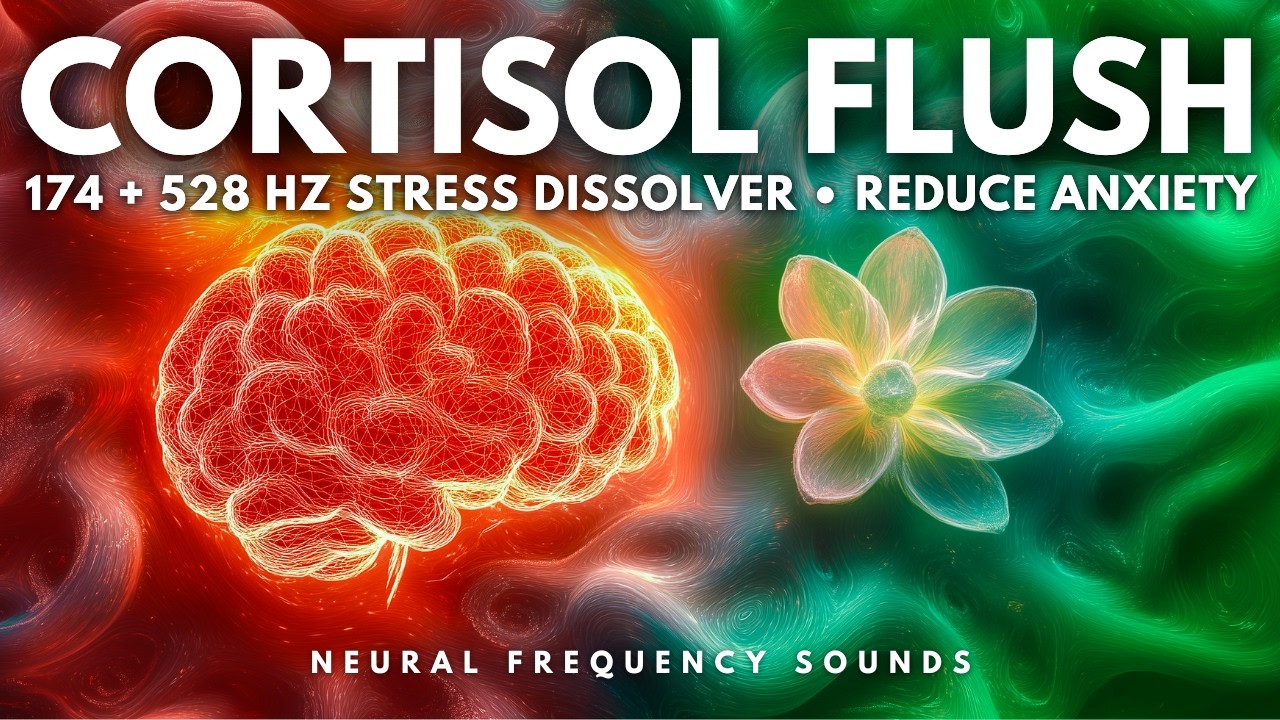 174 Hz + 528 Hz 🌿 Vagus Nerve Reset • Lower Cortisol & Quiet an Overthinking Mind Fast