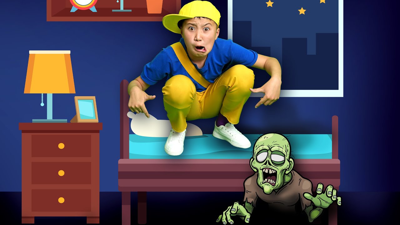 I Can’t Sleep, Mommy! | Afraid of the Dark Song + More Nursery Rhymes & Kids Songs | Hahatoons Songs