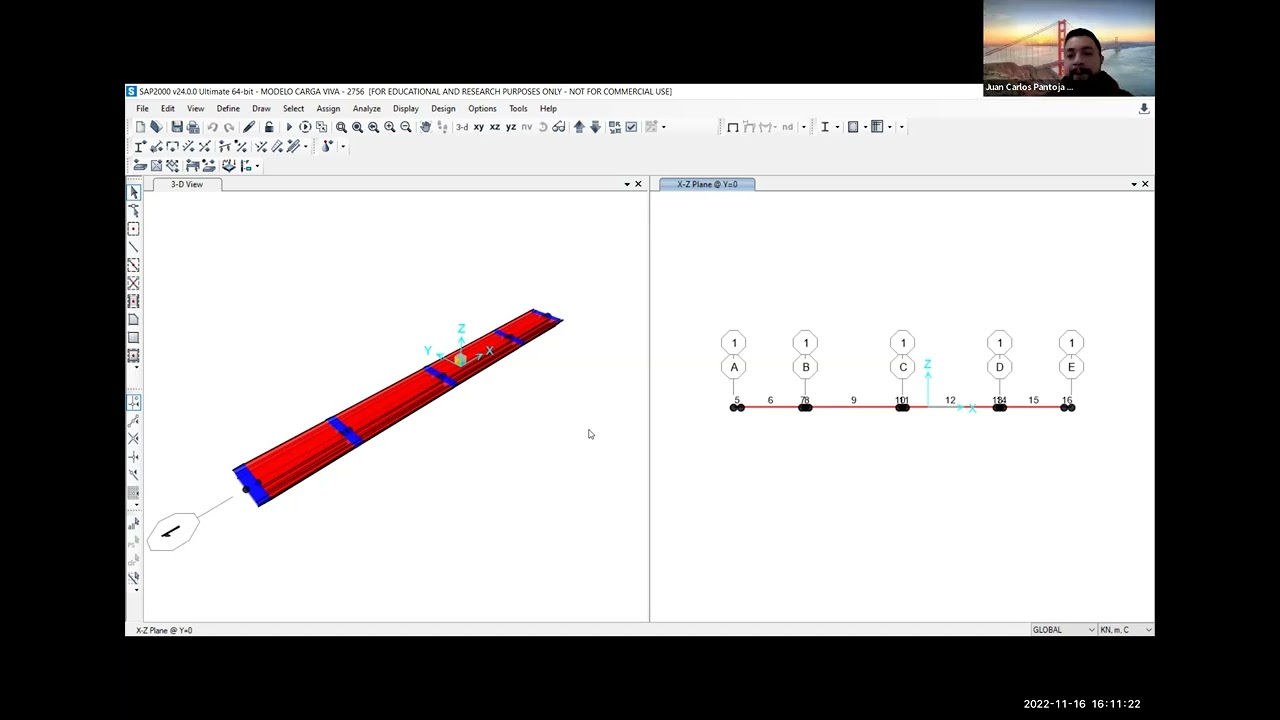 22. Taller en clase de modelación y diseño de puentes
