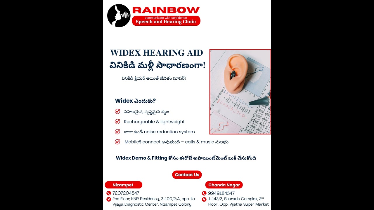 Widex Hearing Aids Demo & Fitting | Natural Hearing | Best Speech & Hearing Clinic in Hyderabad