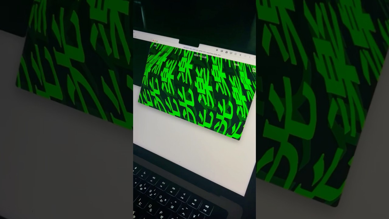 VJ @ 文字とクラブ 240914 ● Toshiki Okamoto Work