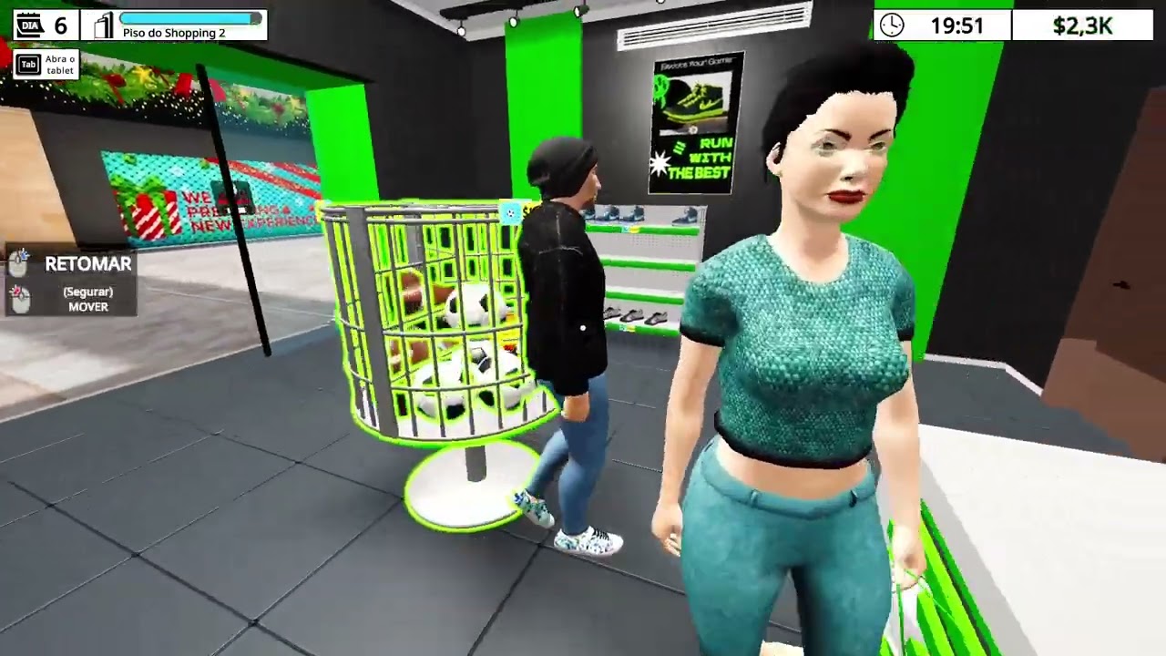 MALL SIMULATOR #2  ABRI UMA NOVA LOJA E CONTRATEI UM REPOSITOR!