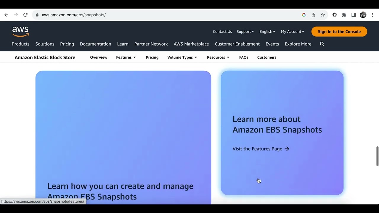 AWS EBS Snapshot Tutorial