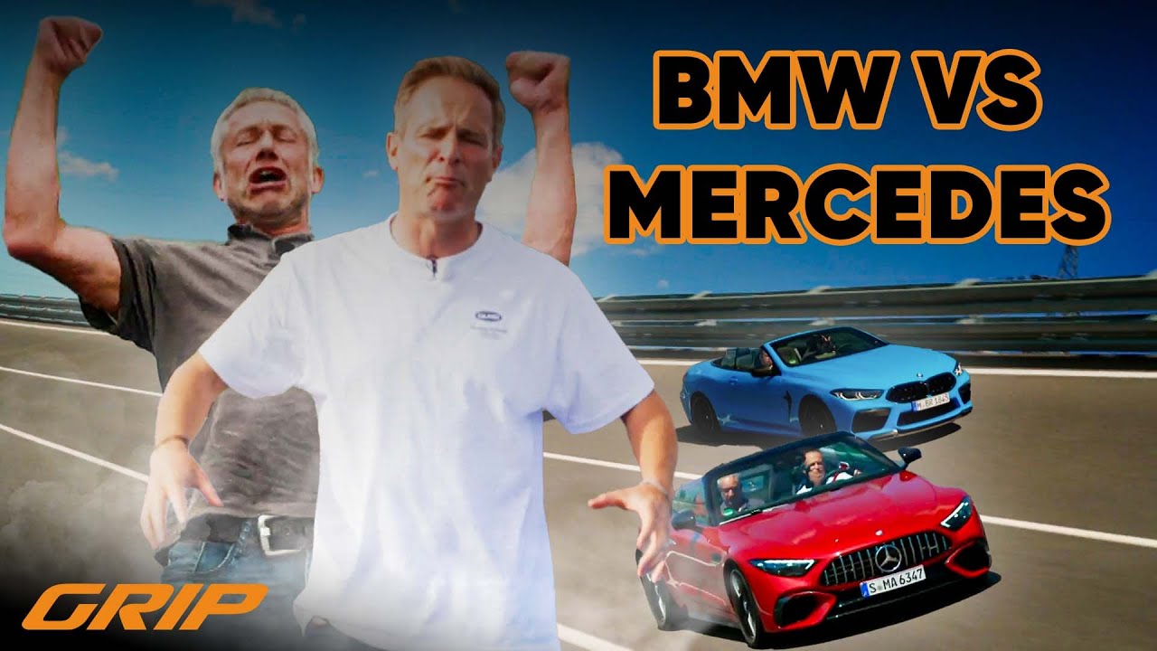 Duell der Sport-Cabrios 😎🔥BMW M8 Competition mit 625 PS 🤜🤛 Mercedes-AMG SL 63 mit 585 PS 💪🤩 | GRIP