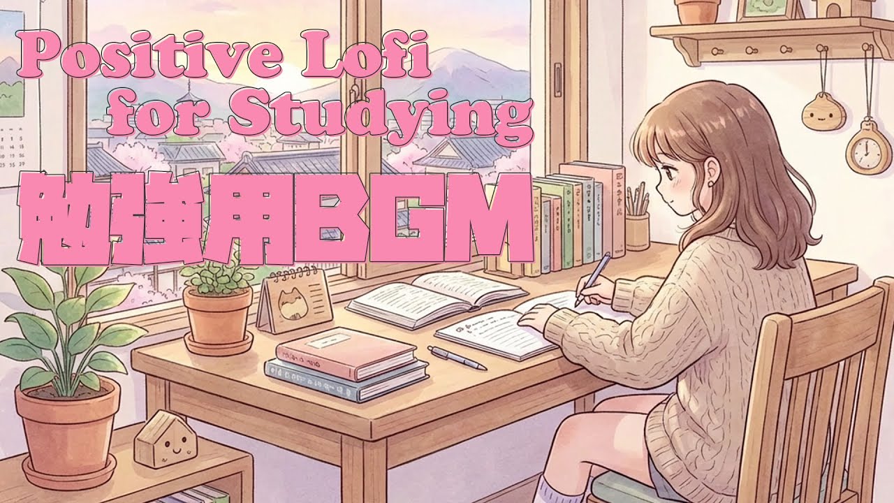 1Hour of Sunshine Guitar Chill☀️Positive Lofi for Creative Work&Study【集中力アップ/モチベ/勉強用/作業用/BGM/1時間耐久】