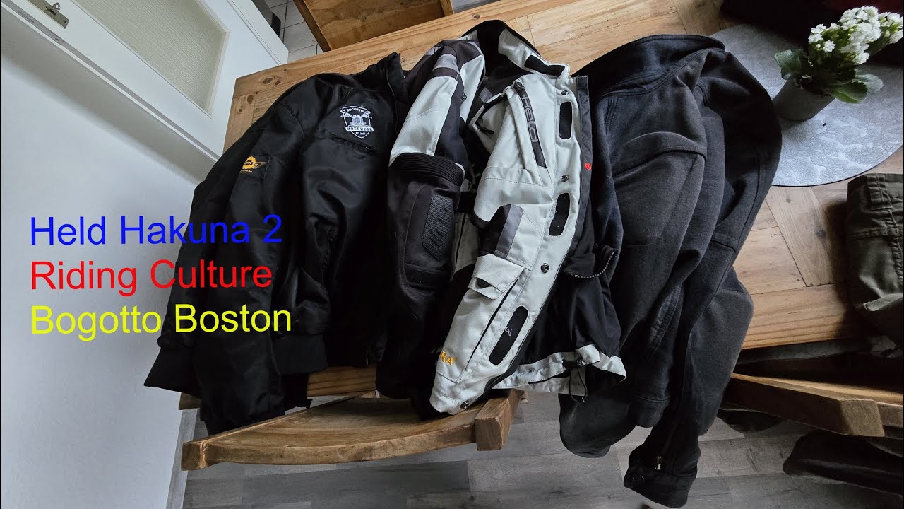 Vorstellung Motorradjacken, Held Hakuna 2, Bogotto Boston, Riding Culture