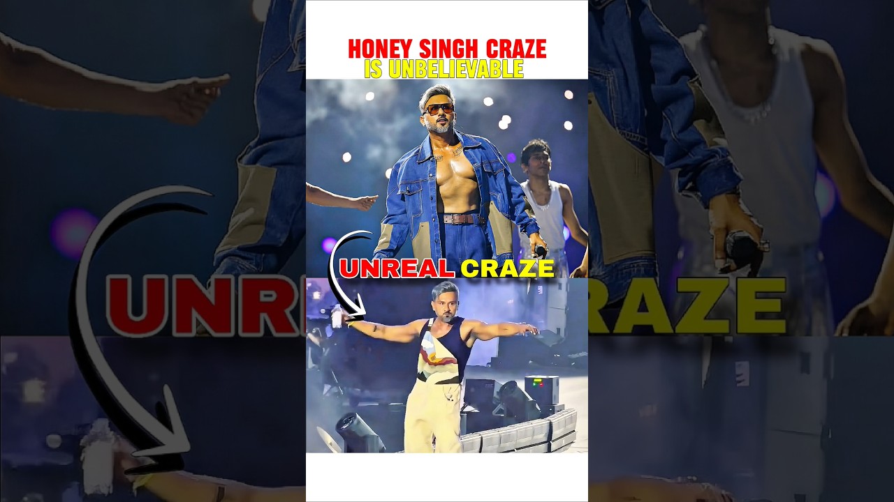 HONEY SINGH CRAZE IN UNBELIEVABLE IN DELHI CONCERT 📈🔥 #honeysingh #badshah #gururandhawa