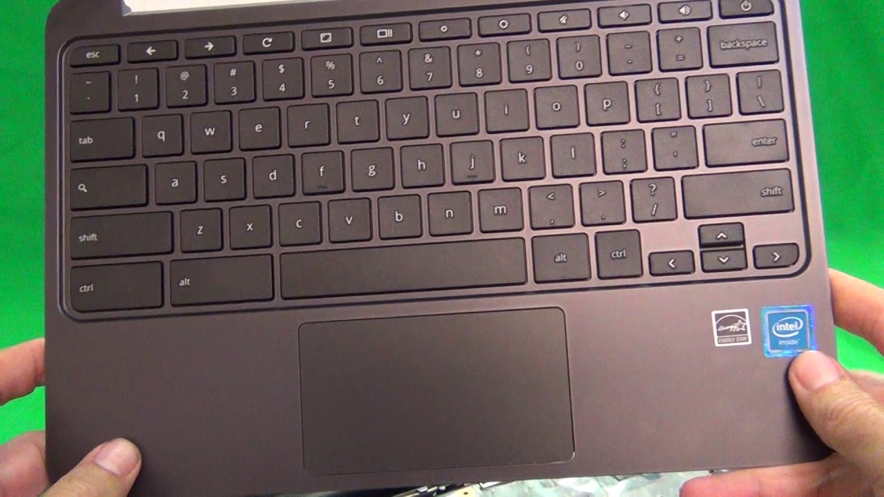 Процедура сборки клавиатуры и замены аккумулятора на HP Chromebook 11 G3 и G4