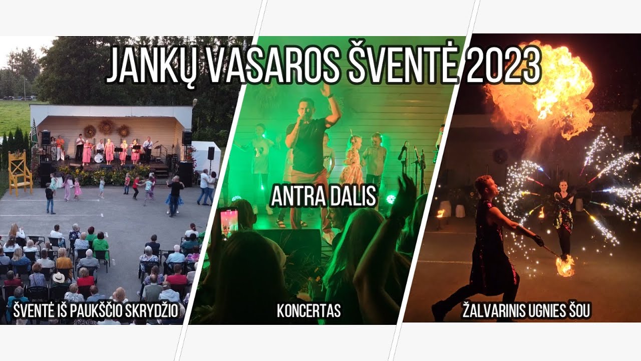 Jankų Vasaros ir Grybų Šventė.  Koncertas. Žalvarinis Ugnies Šou. 2023.  2 Dalis